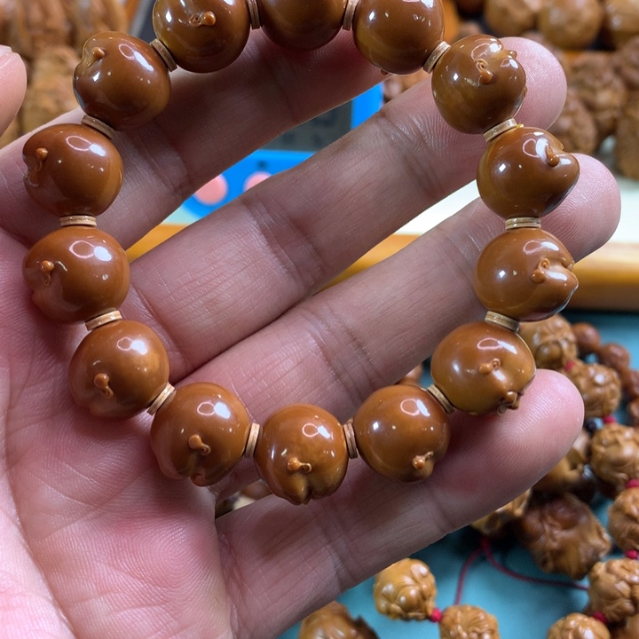橄榄核手串/手链北*橄榄核雕，胖子百态