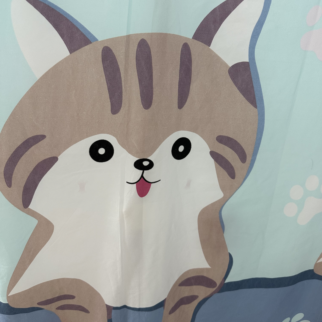 【粉丝福利】猫咪布头120*200cm不是纯棉介意勿拍