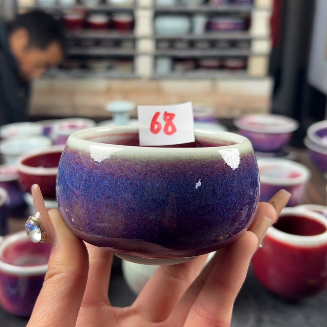 瓷片微瑕主人杯纯手工