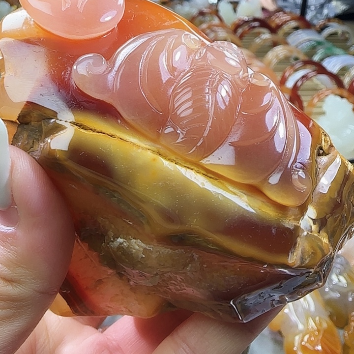 玛瑙/玉髓合金摆件