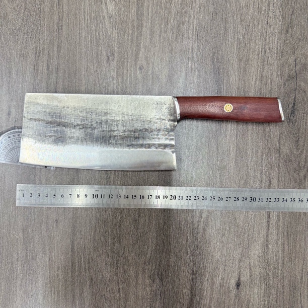 老式轴承钢锻打斩切两用刀加厚磨刀烧腊刀家用斩骨刀切肉刀菜刀