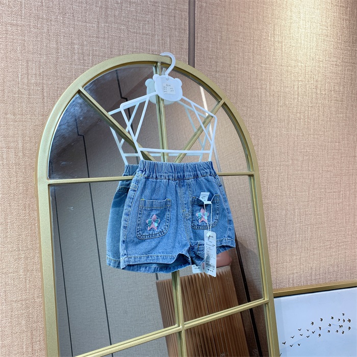 AE305    宝宝蓝色休闲短裤  夏款