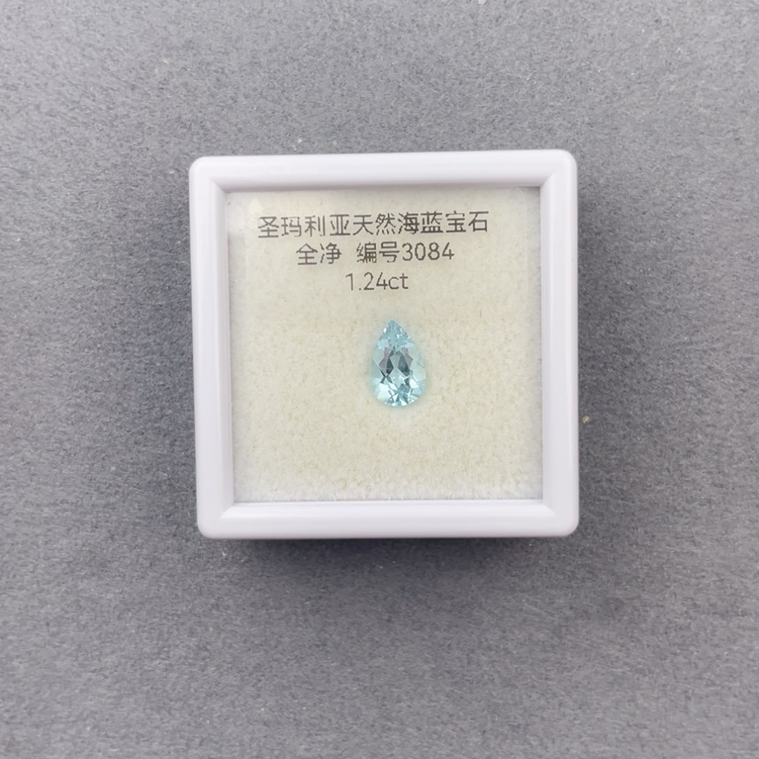 海蓝宝石裸石未镶嵌天然全净无瑕