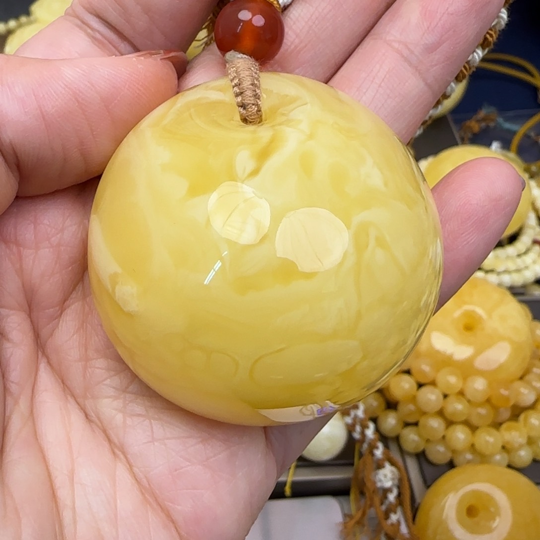 蜜蜡颈饰未镶嵌天然蜜蜡