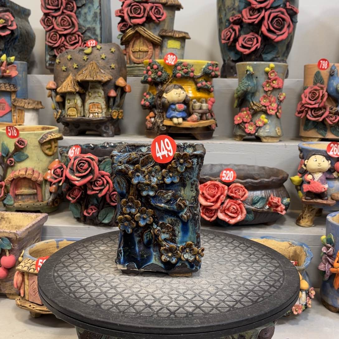 陶瓷微瑕449 号陶然花盆厂家直销