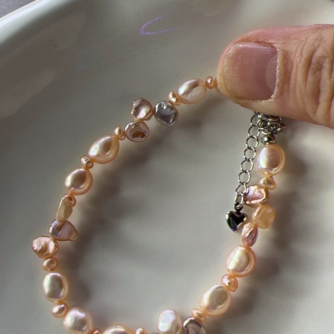 手绳淡水珍珠合金