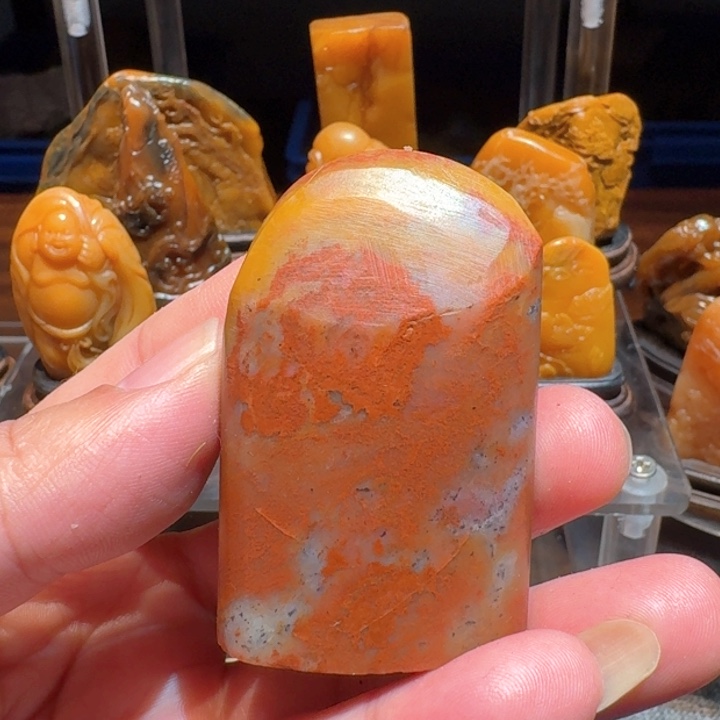 寿山石水**影寿山石石头