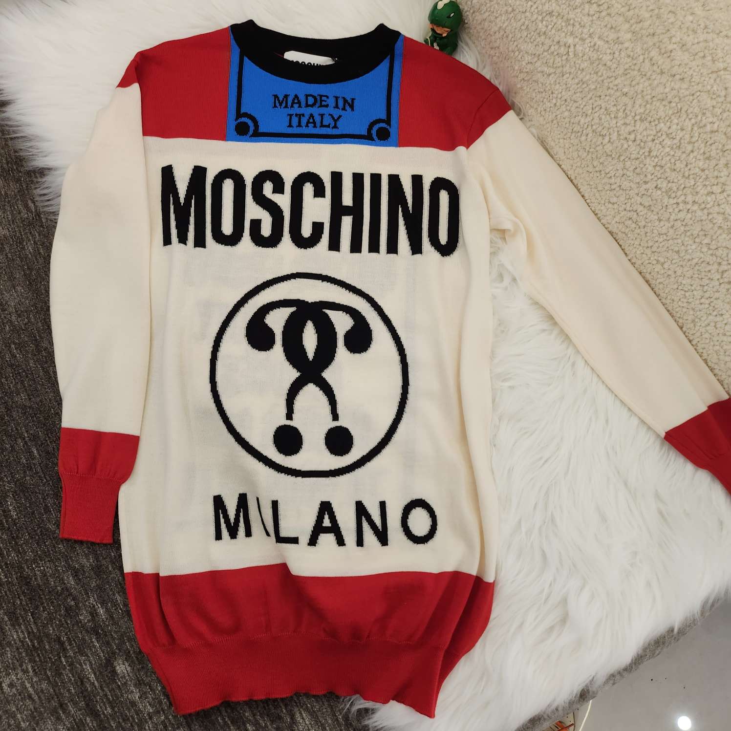 未使用 Moschino/莫斯奇诺 Y3181 套头针织上衣 XXS码