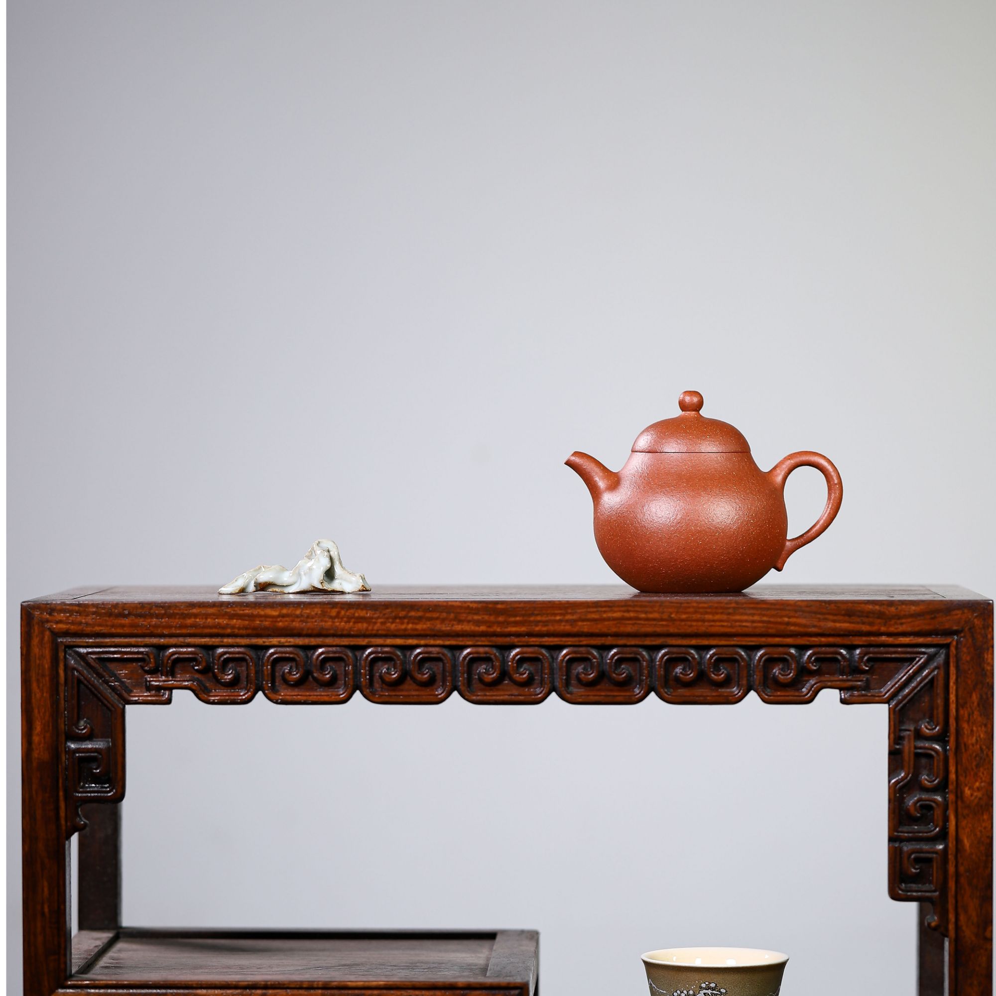 《梨型》降坡泥200cc精工半手 宜兴原矿紫砂壶 工艺美术师 奚亮