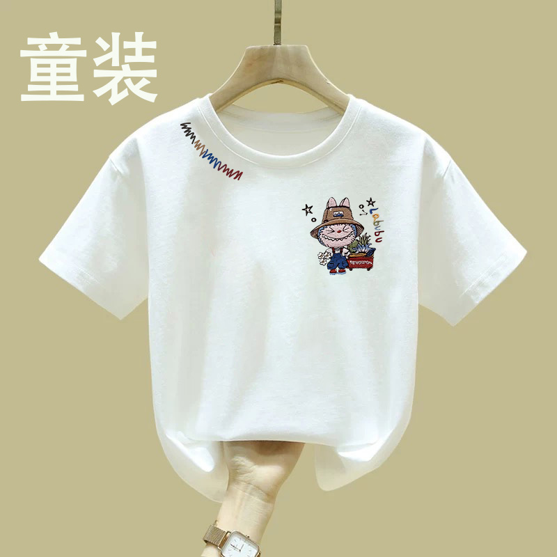 【童装】2025纯棉短袖t恤夏装休闲卡通半袖上衣中大童儿童休闲百搭