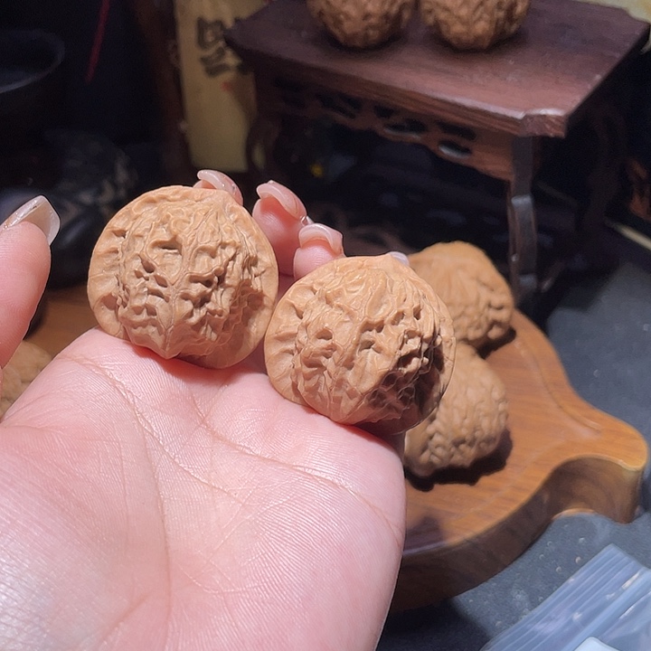 把件文玩核桃瓷娃娃36全品