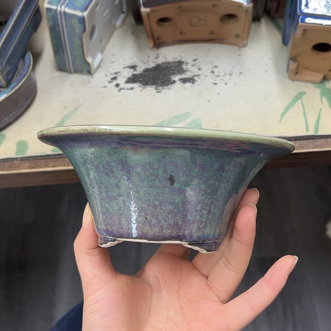 ꧁***꧂紫砂花盆654号瑕疵黑点处理介意勿拍