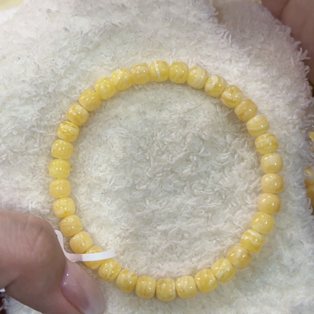 蜜蜡手链未镶嵌我****啊6m虎皮