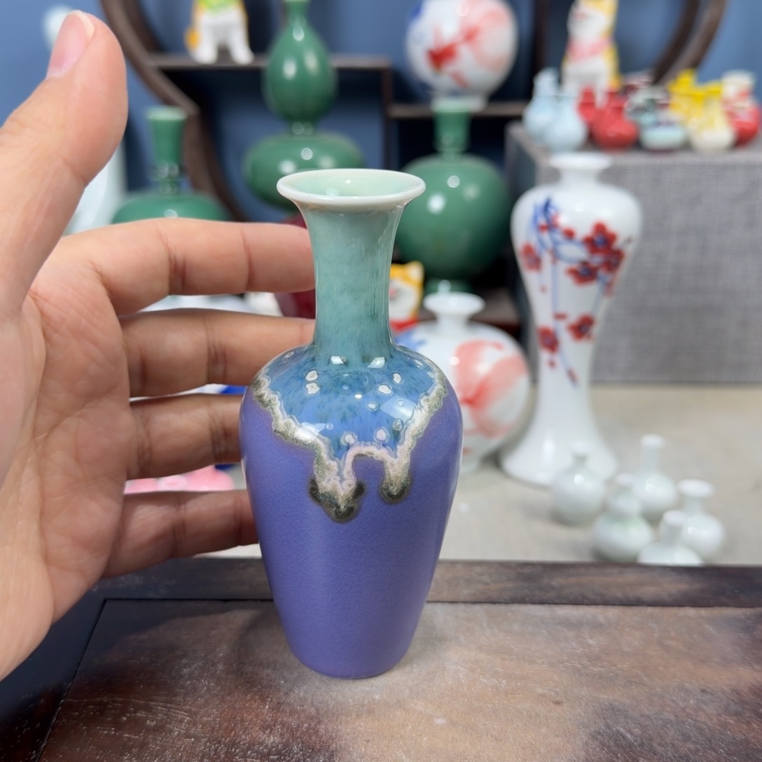 陶瓷手工小花器摆件
