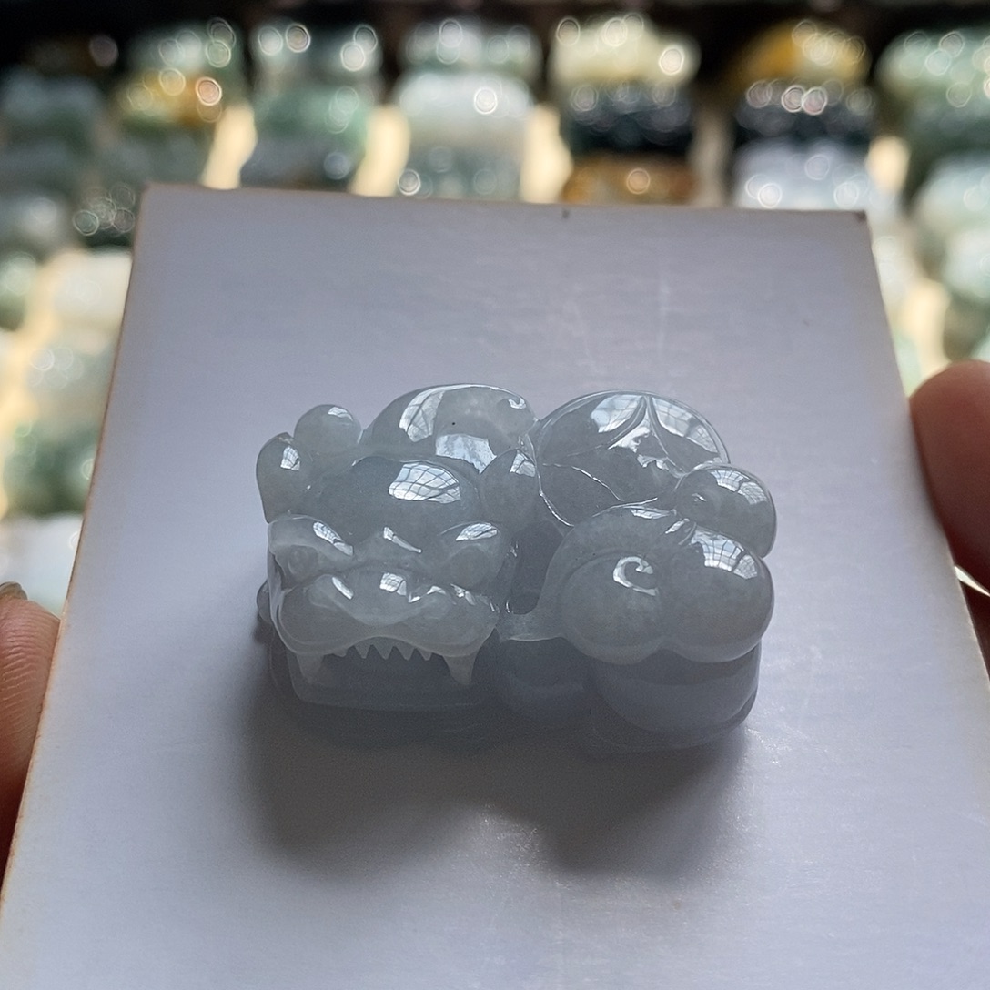 颈饰未镶嵌翡翠天然翡翠貔貅吊坠