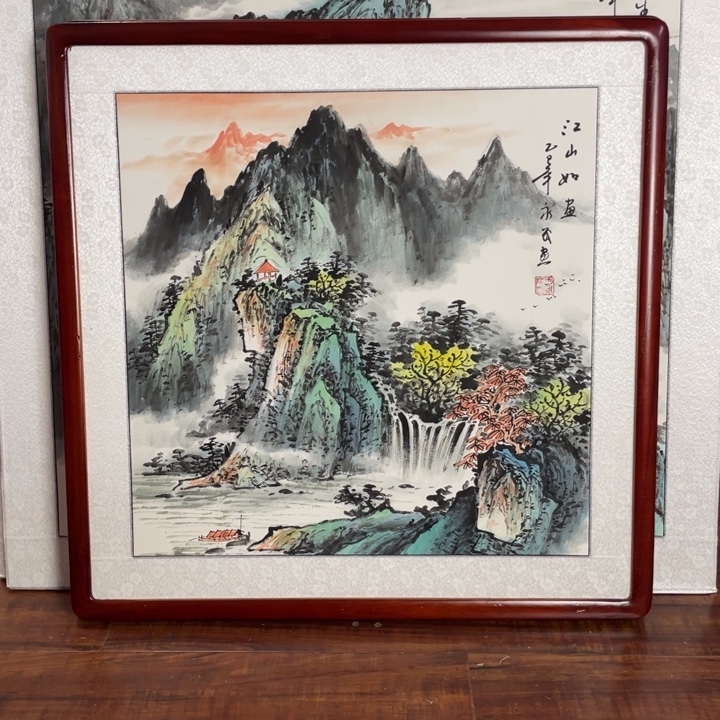 国画带框尺寸63*63厘米