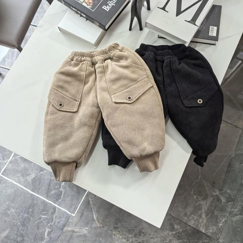 冬装 一条过冬男童棉裤裤子女童冬季保暖加厚夹棉宝宝棉裤