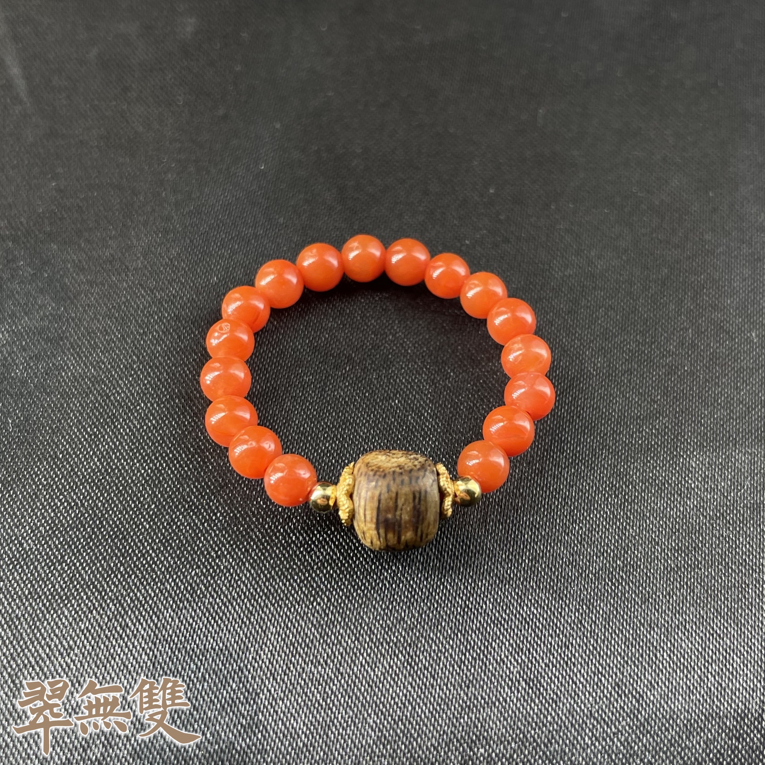 【翠无双】纯天然南红珠子戒圈一个 | 多样性发一