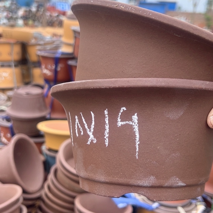 紫砂碗盆口19高10