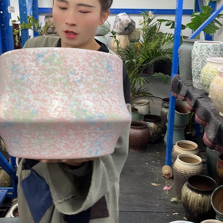 30×23 -粗陶花盆有孔-买买买