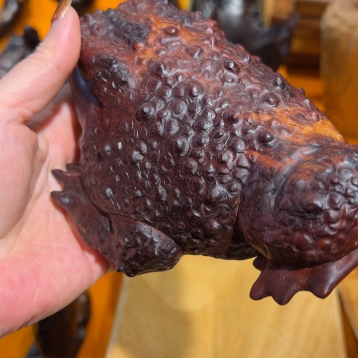 用***5檀香紫檀（小叶紫檀）三足金蟾