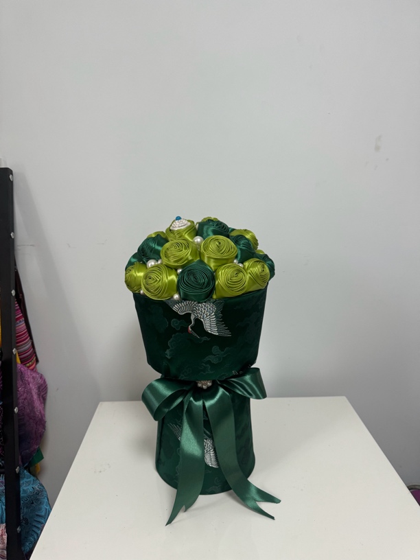 藏式手工花束绿色系列小众高级适合送礼