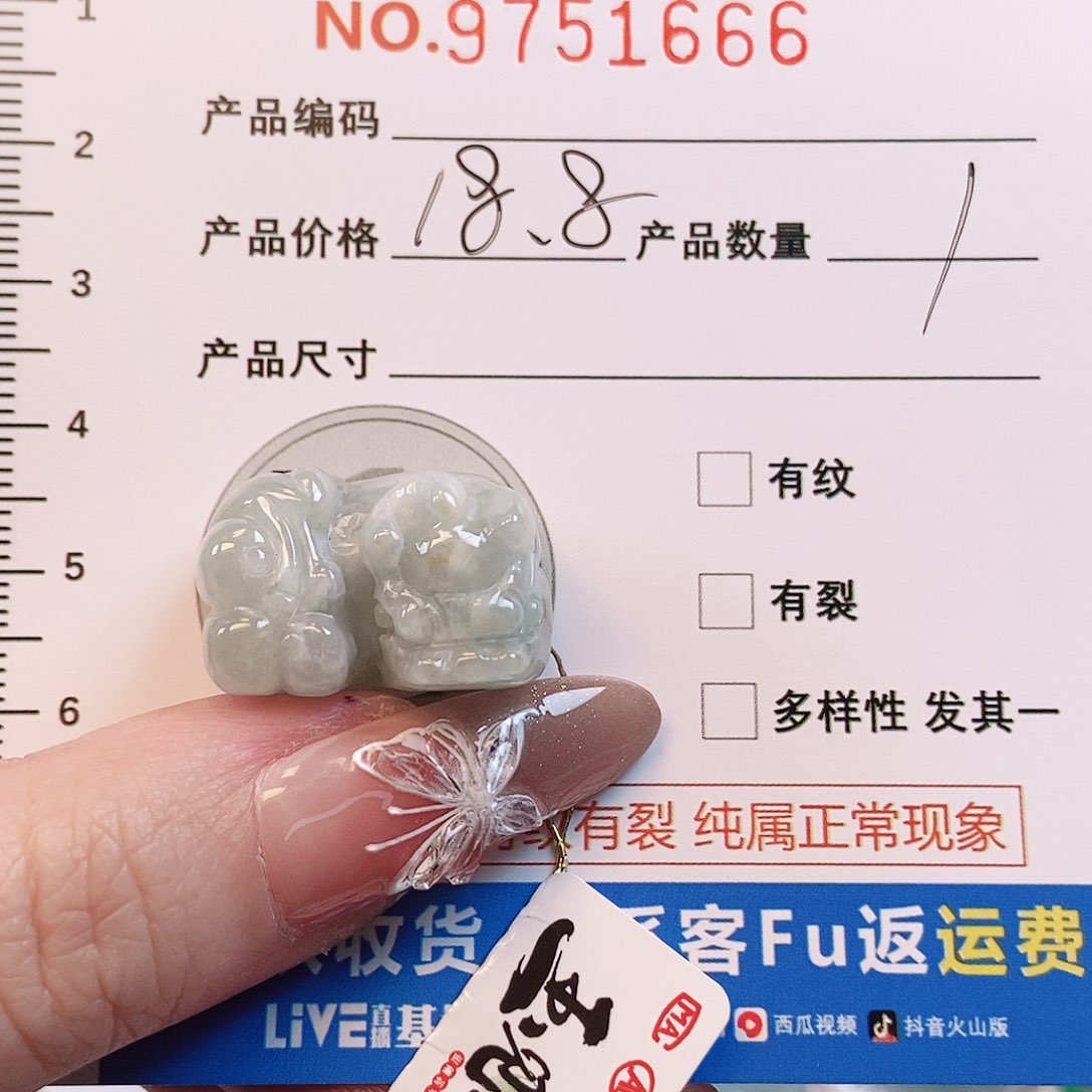 翡翠颈饰未镶嵌貔貅