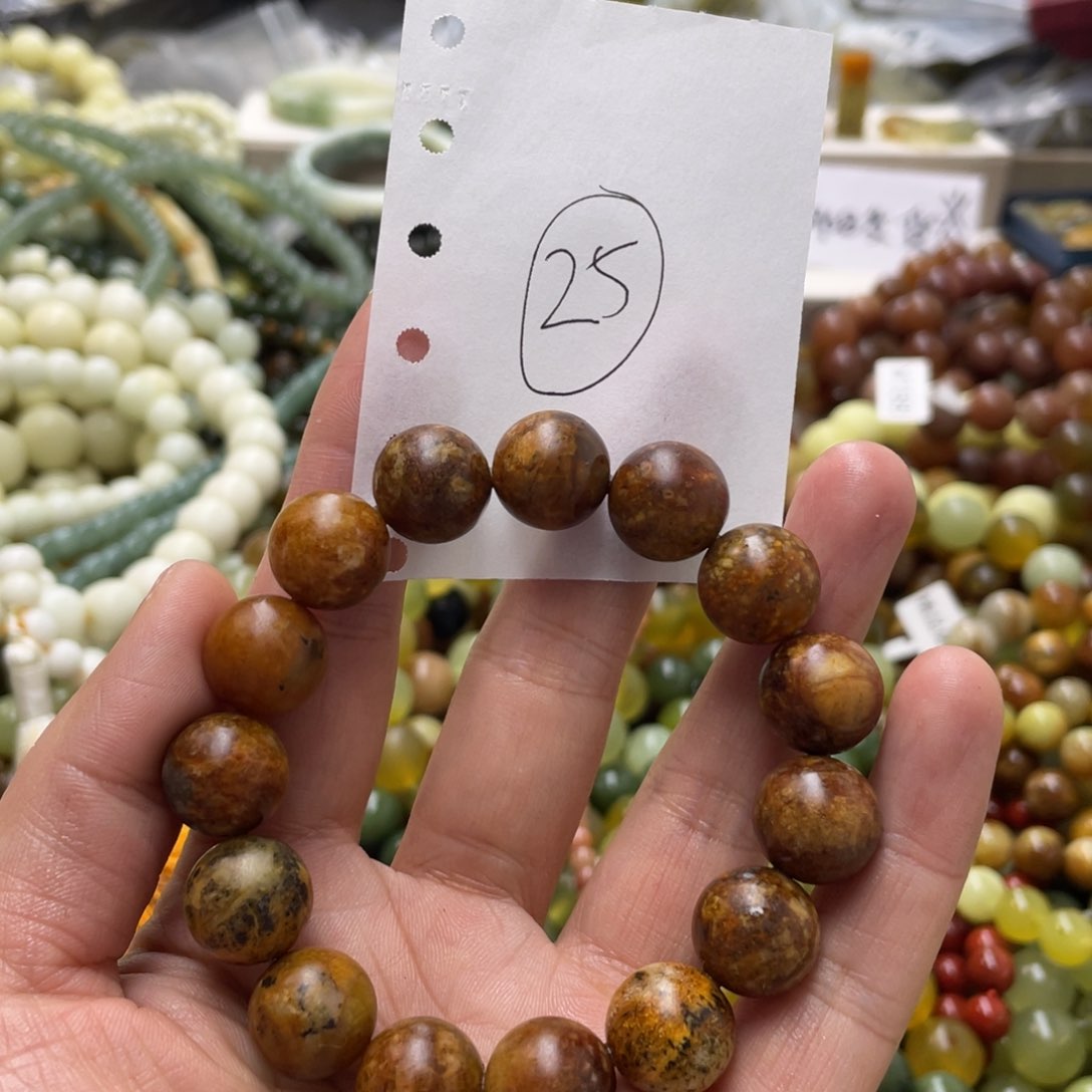 蛇纹石玉手链未镶嵌