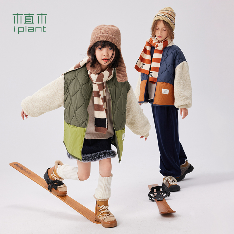 【焦糖】植木童装加厚绗棉棉服冬装