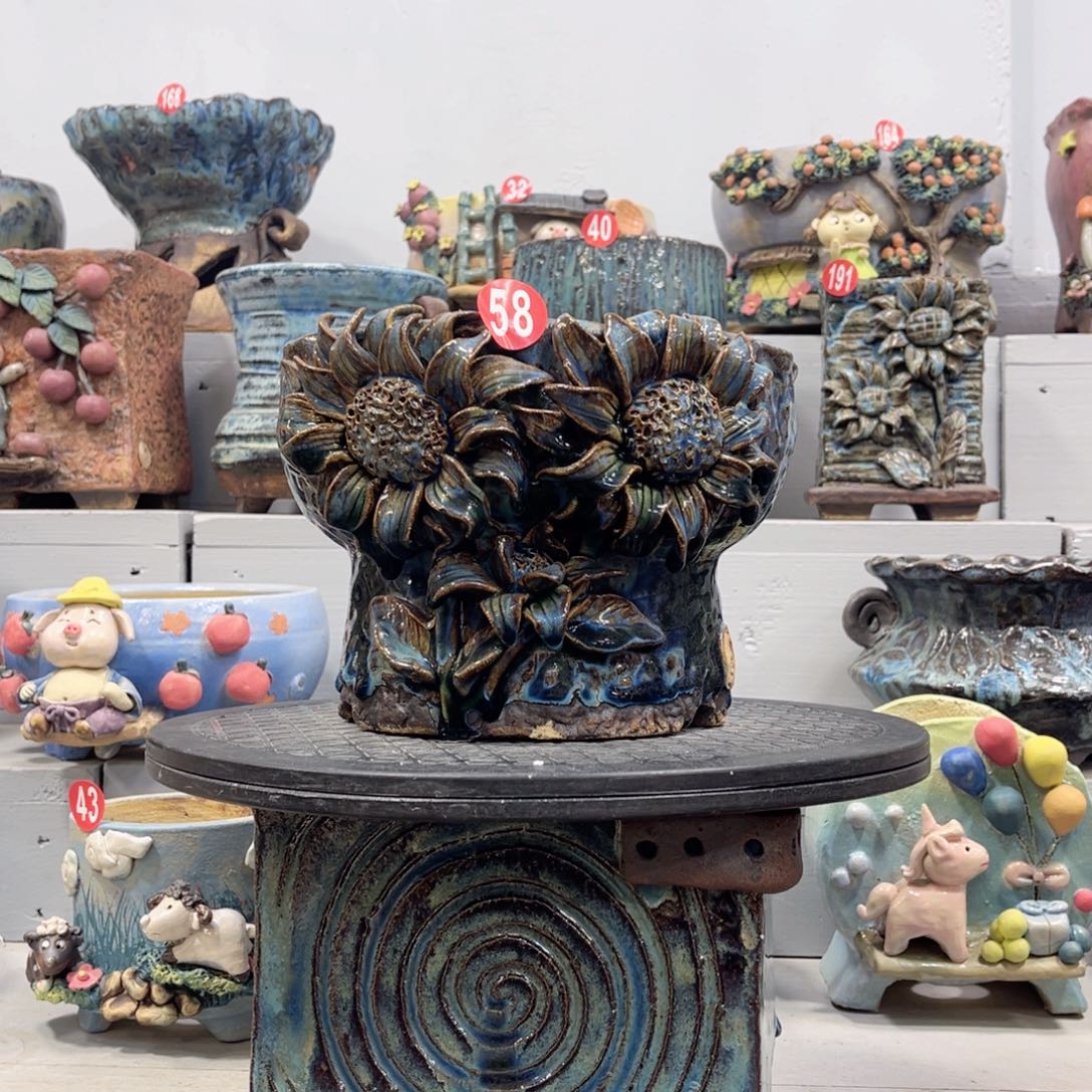 陶瓷微瑕58 号陶然花盆