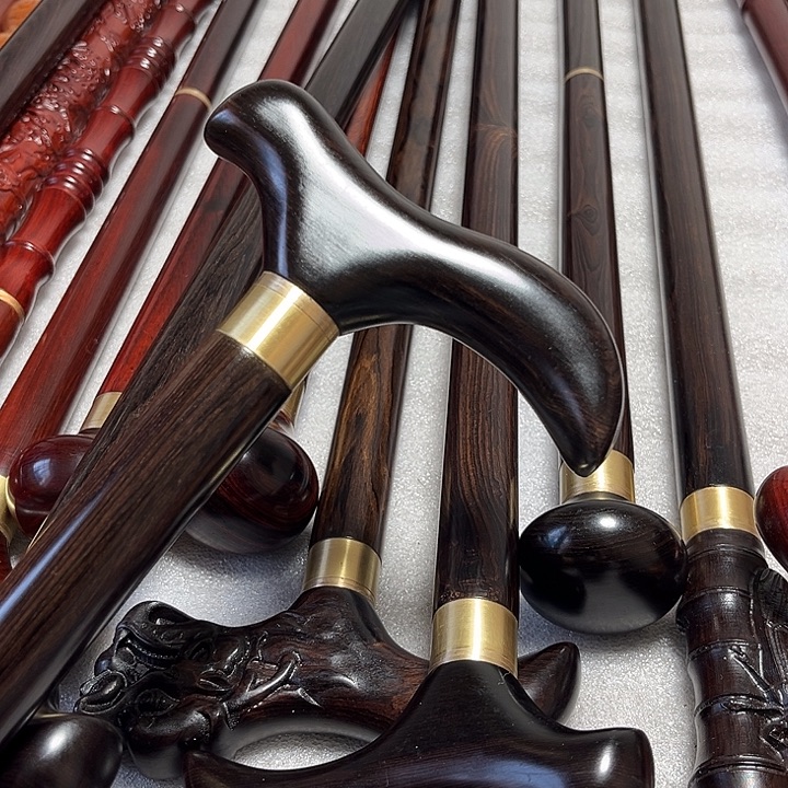 北***！东非黑黄檀（紫光檀）紫光檀弯把88长