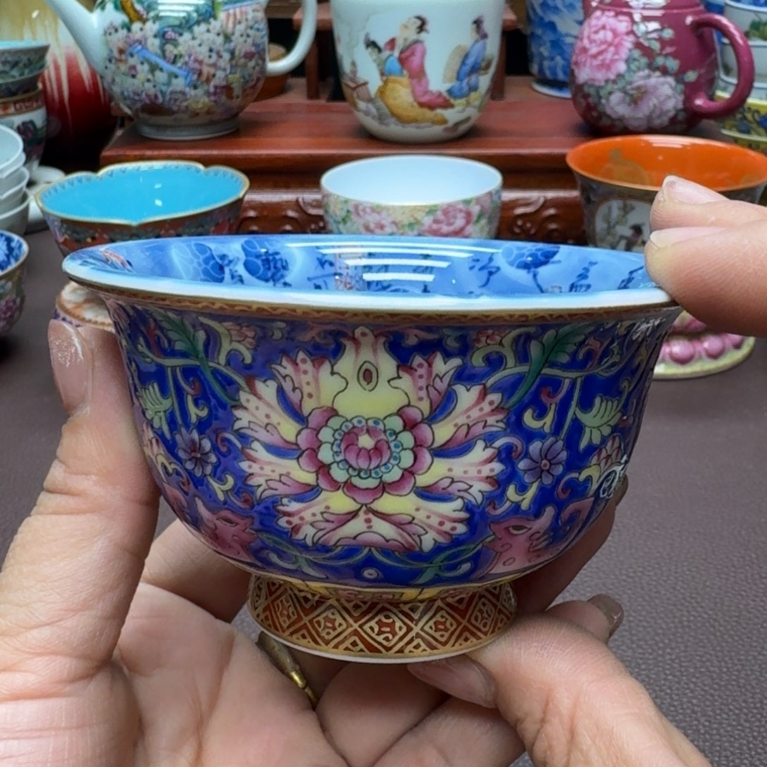 瓷片景德镇仿古手工制作精品展示