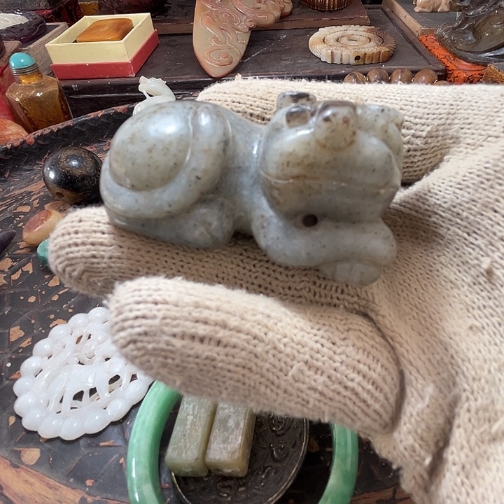 和田玉未镶嵌挂件