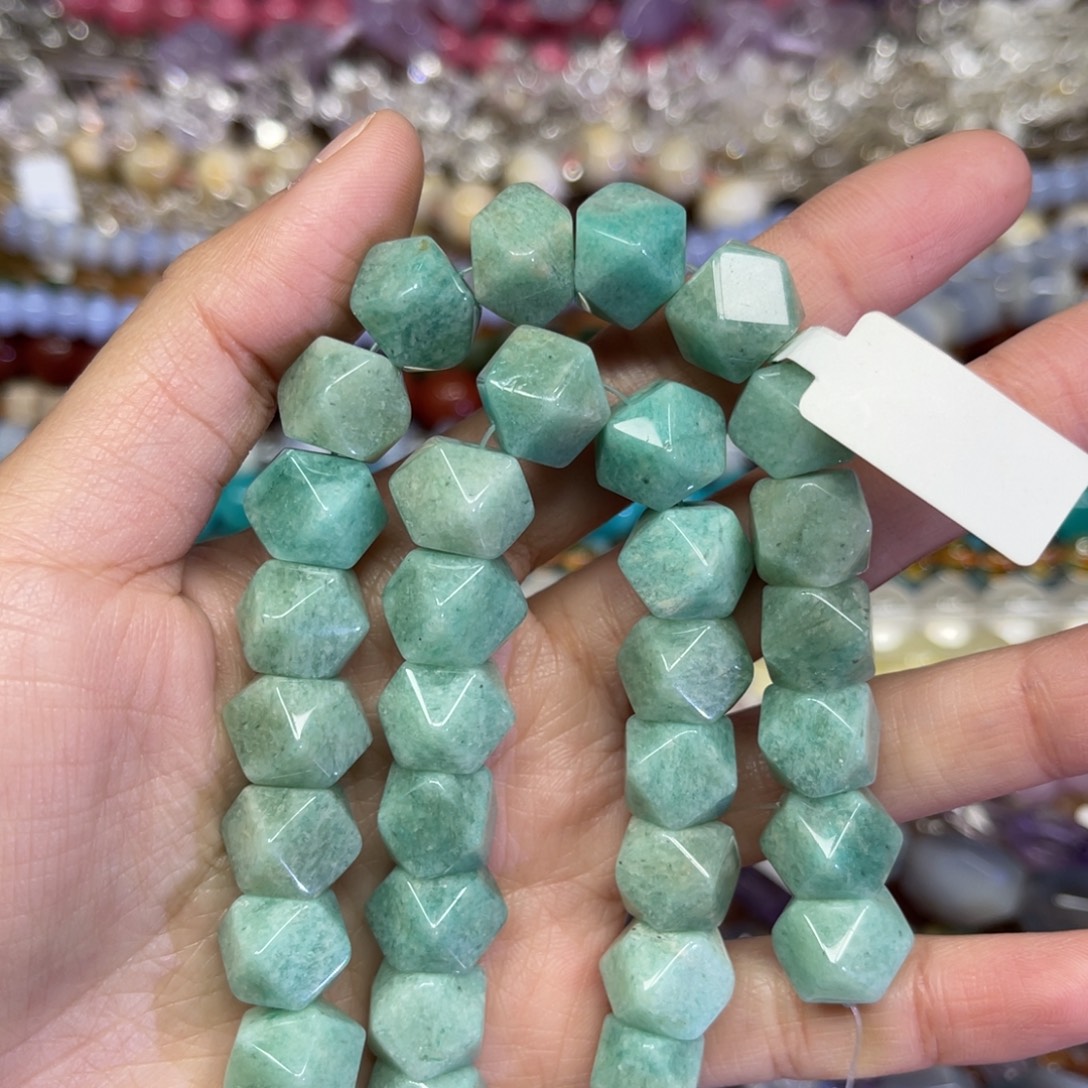 玛瑙/玉髓散珠天然天河卡10长条38厘米