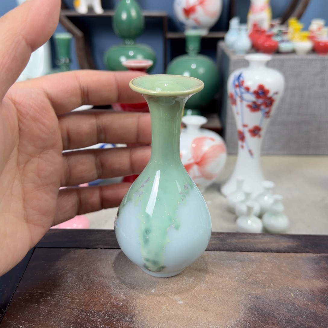 陶瓷手工小花器摆件