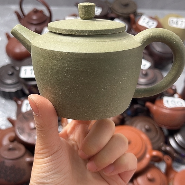 紫砂茶壶紫砂微瑕半手