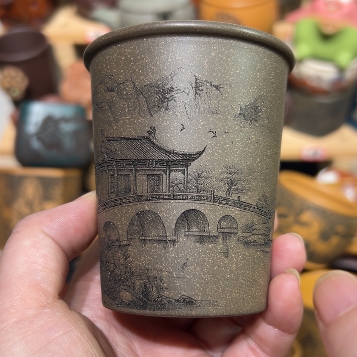 茶杯紫砂宜兴紫砂主人杯