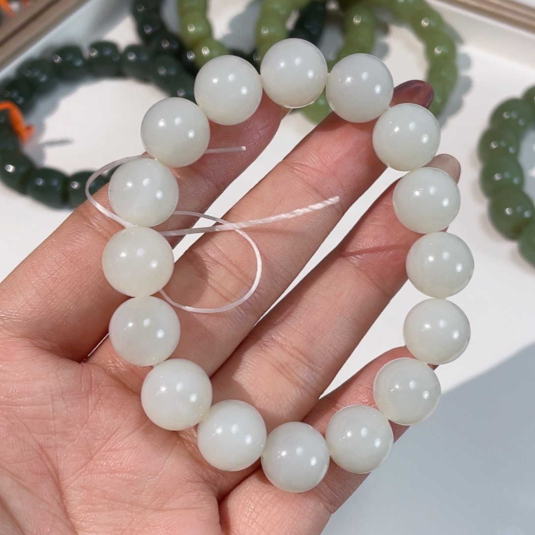 和田玉手链未镶嵌12