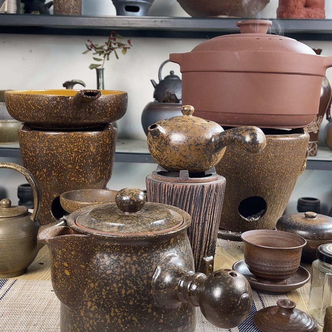 紫砂粗陶实用砂锅