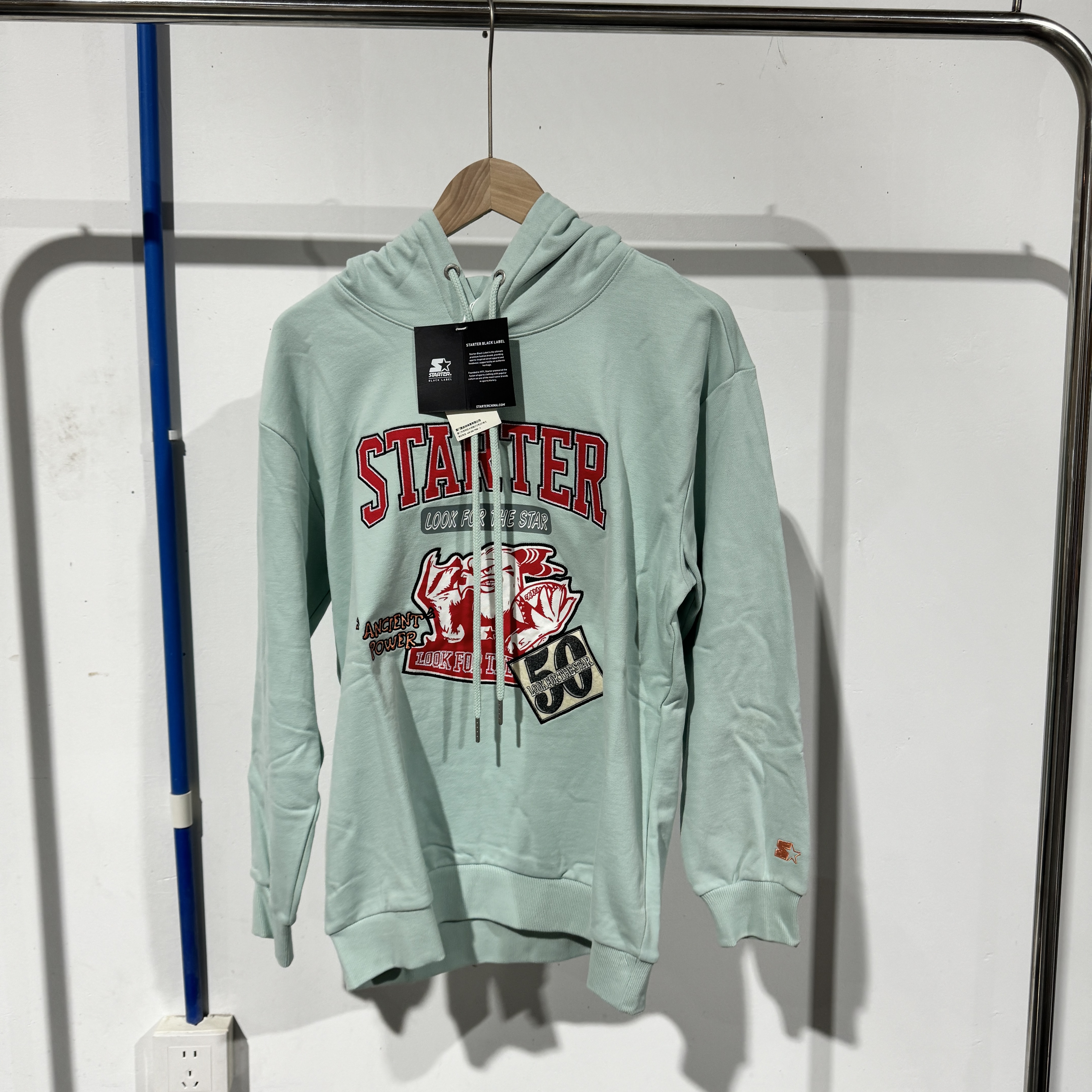 【壹号仓】starter 烟雾蓝 连帽套头卫衣 STG3C0819F