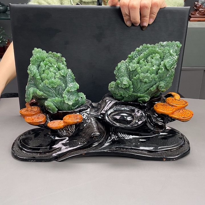 家***明和田玉未镶嵌摆件