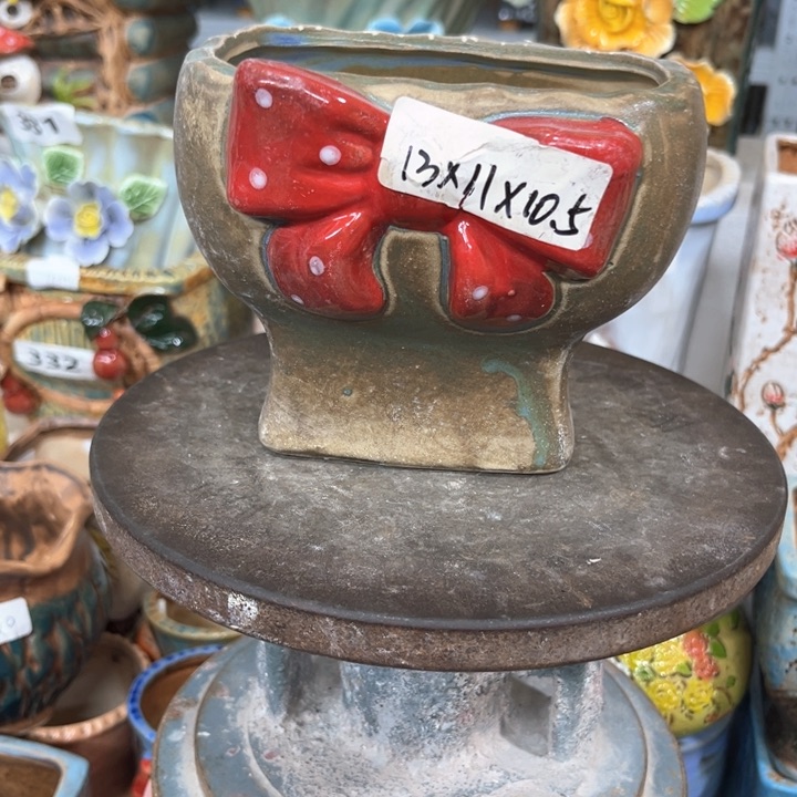 紫砂花盆粗陶材质陶瓷多肉花盆