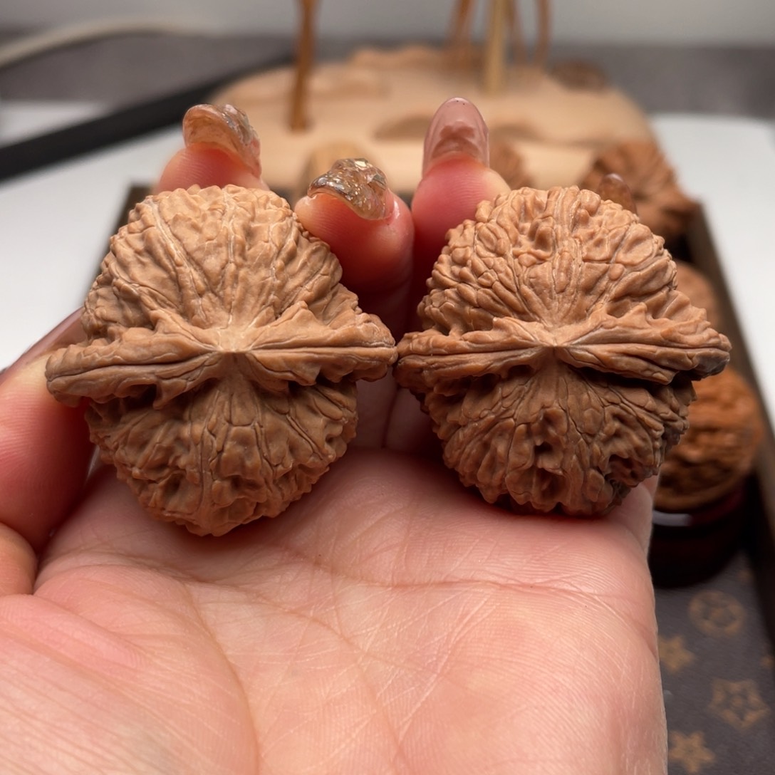 桃核把件球白全品40