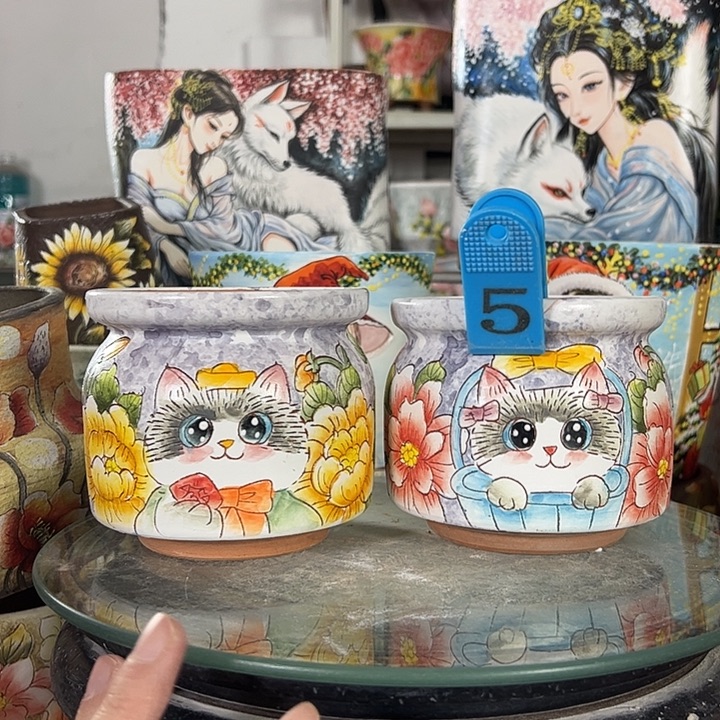 景德镇手绘花盆性价比超高