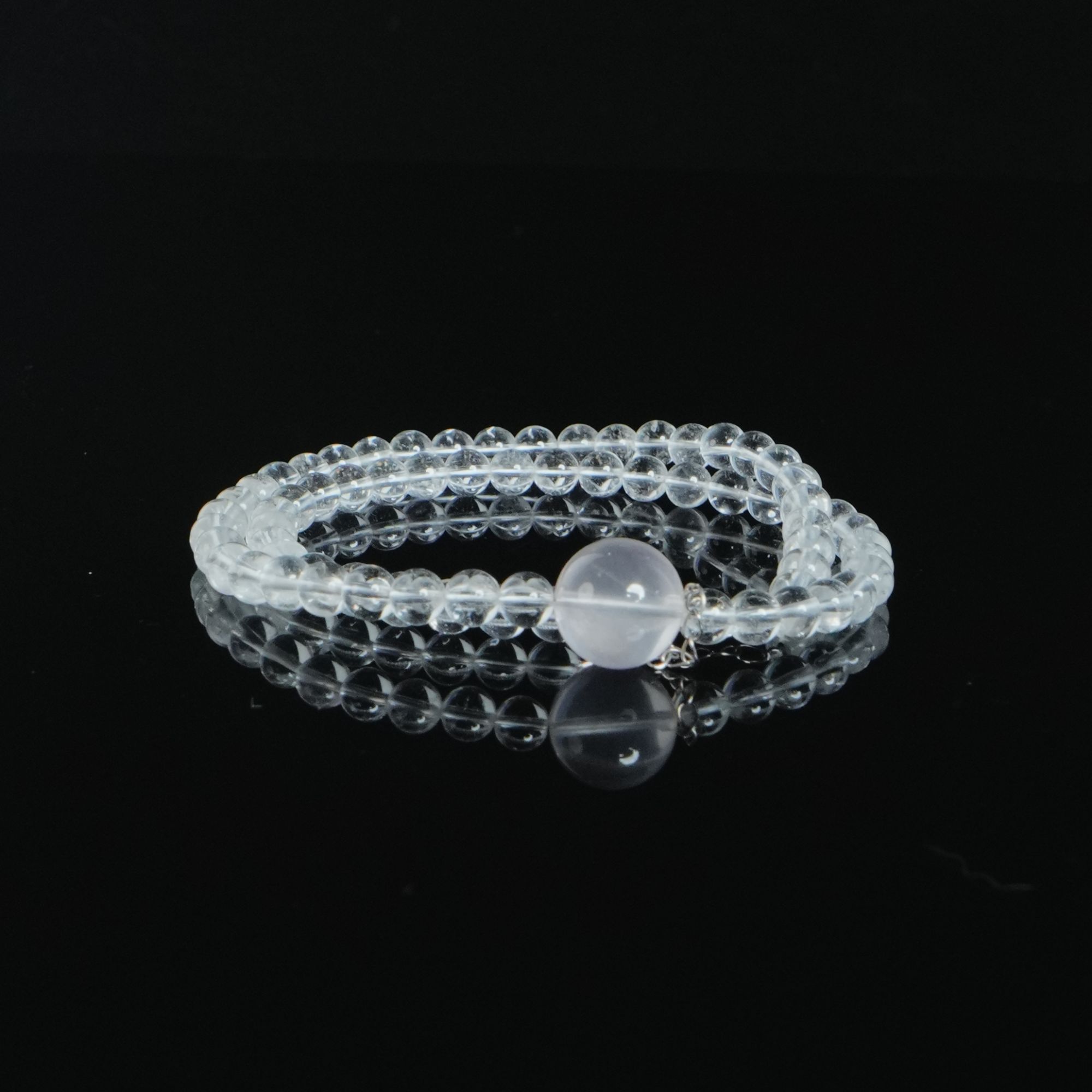 DY-M4453 粉晶白水项链 22.30g