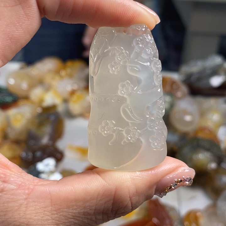 玛瑙/玉髓吊坠(不含链)未镶嵌