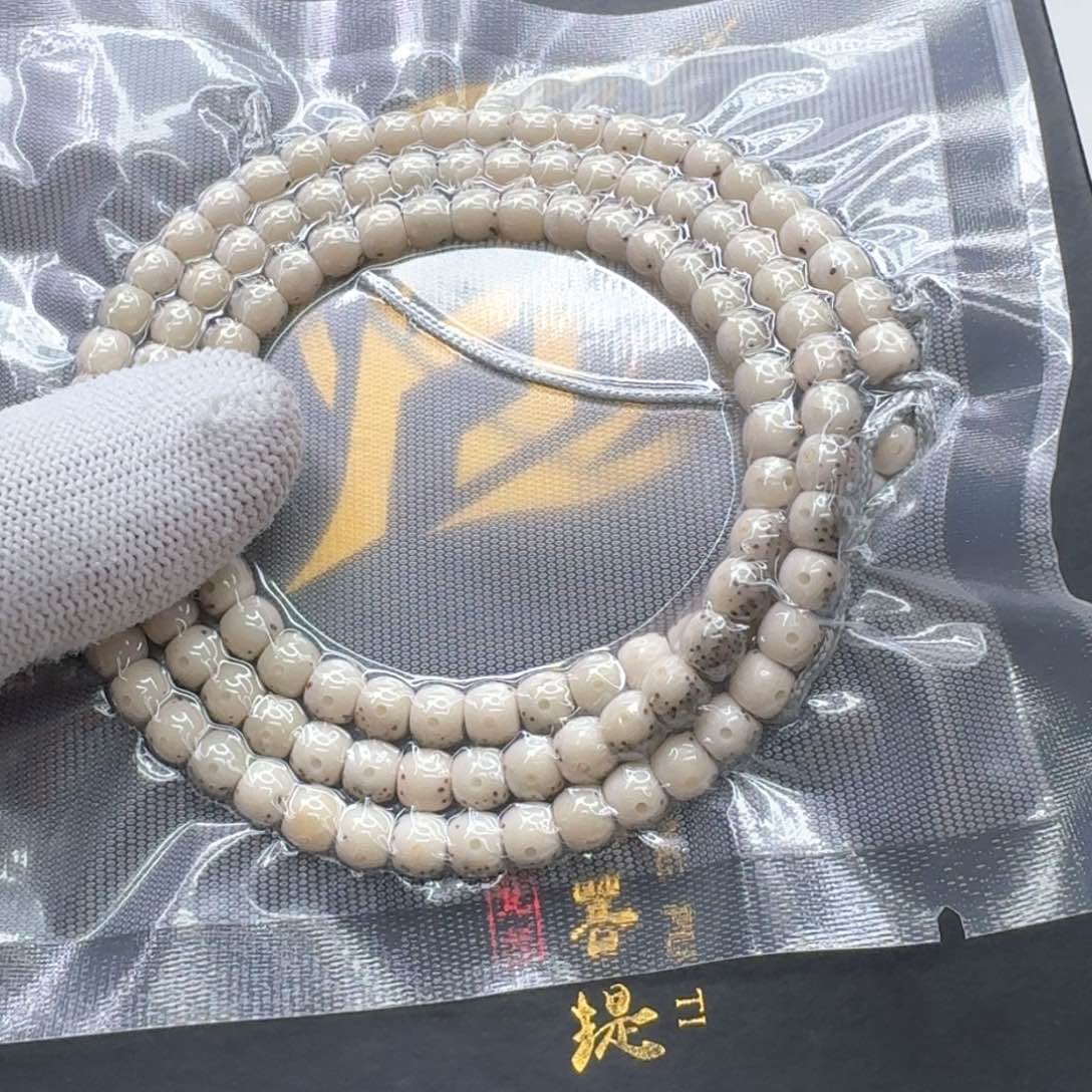 星月菩提手串L**.34冰白大眼睛通体6左右108