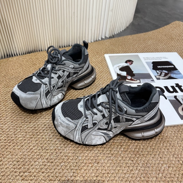 【觅而】2025冬季新款加绒老爹鞋休闲鞋26-58