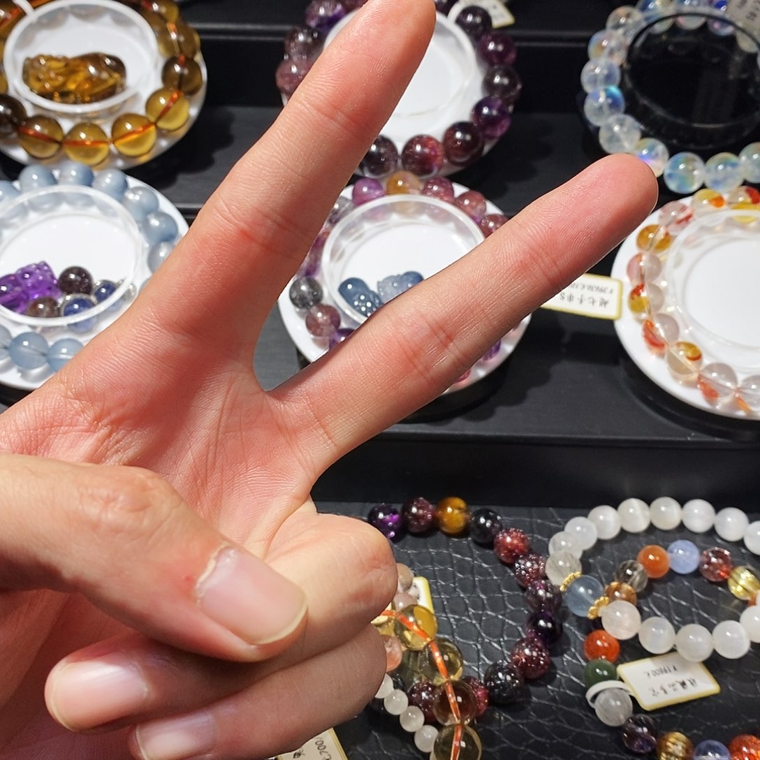 未镶嵌手链水晶苹*?手串