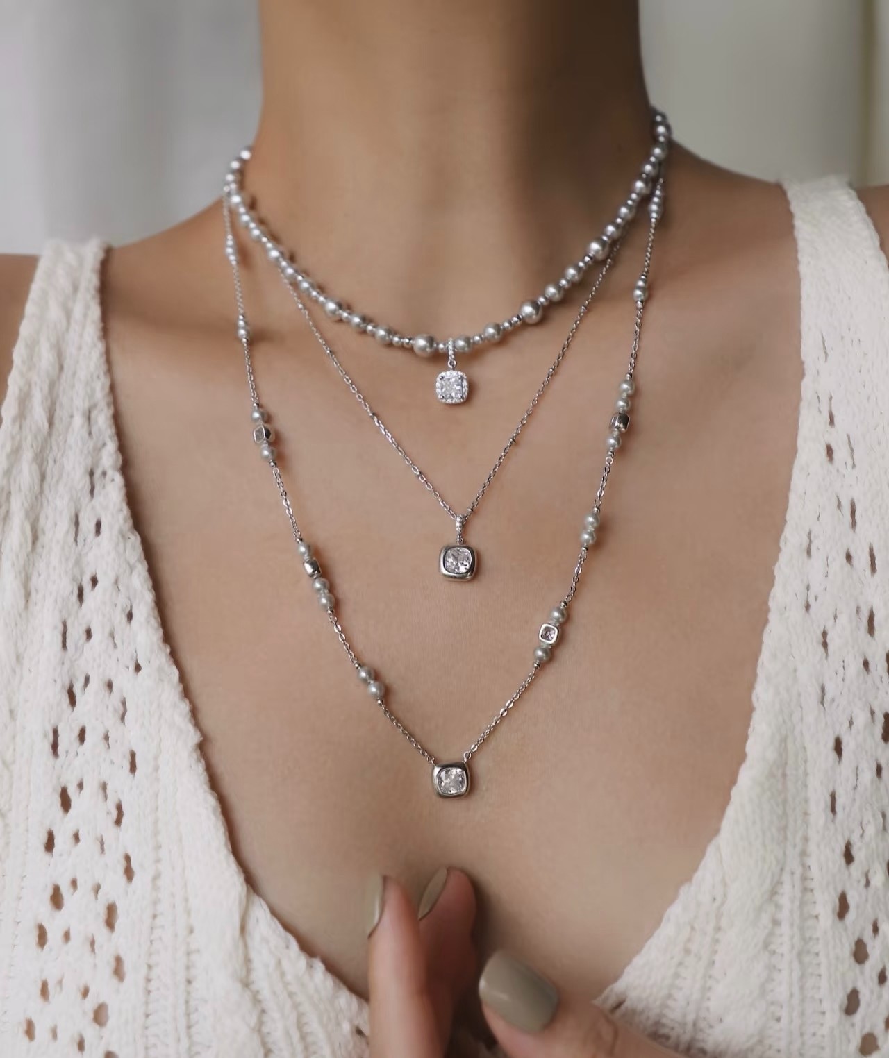 铜合金仿珍珠项链 069项链（小香风）